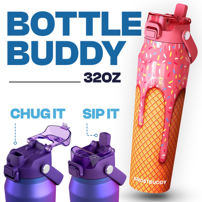 2-in-1 Lid Steel Bottle - Insulated